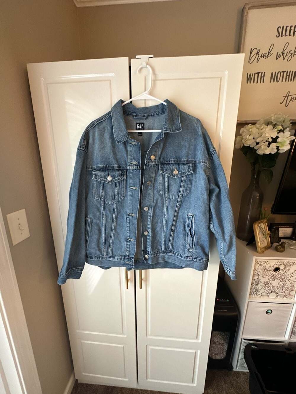Gap Denim Oversized Blue Denim Jacket XL